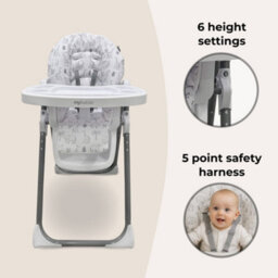 My Babiie Mbhc8 Premium Highchair - Wild Safari - thumbnail 4