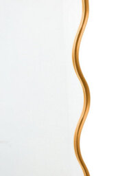 Mirroroutlet The Fluctus Gold Metal Dome Arch Wavy Frame Wall Mirror 180Cm X 80Cm - thumbnail 5