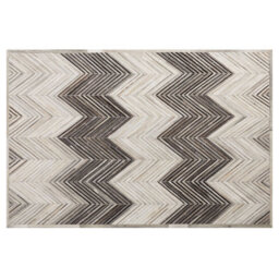 Beliani Rug Aytepe Grey 140 X 200 Cm Leather - thumbnail 5