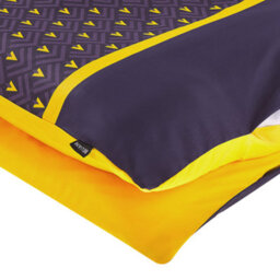 Beliani Duvet Cover Set Wallingford Sateen Cotton 155 X 220 Cm Blue - thumbnail 6