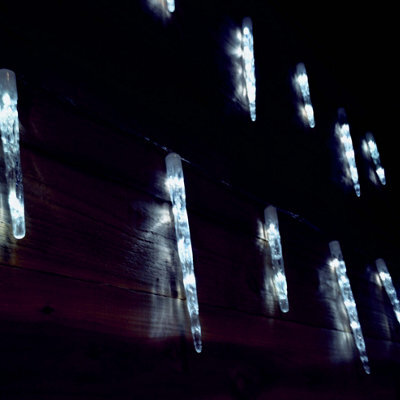 Samuel Alexander 6.9M Icicle Christmas Chaser Lights With 72 Cool White Leds - image 1