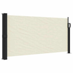 Walplus Retractable Side Awning Garden Sun Shade Canopy Gazebo For Back Door, Porch, Patio Cream 100X500 Cm - thumbnail 2