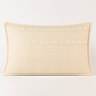 Soft Stone Classic Cushion Cover 30X50Cm Handmade Cotton Lumbar Cover - image 1