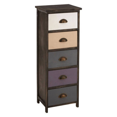 Orsina Stylish Compact 5 Drawers Chest, Modern Chest Of Drawers For Livingroom, Minimalist Storage Chest For Lounge - image 1