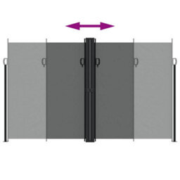 Walplus Retractable Side Awning Garden Sun Shade Canopy Gazebo For Back Door, Porch, Patio Anthracite 200X600 Cm - thumbnail 5