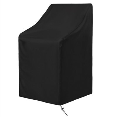 61 X 68 X 107/80 (H) Cm-Waterproof Stacking Chair Cover, Heavy Duty Outdoor Patio Furniture Protection - image 1