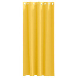 Berkfield Curtains 2 Pcs Mustard Yellow 260 X 140 Cm Polyester - thumbnail 3