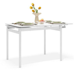 100-150Cm Extendable Dining Table Large Wooden Space Saving Compact Kitchen Desk - thumbnail 1