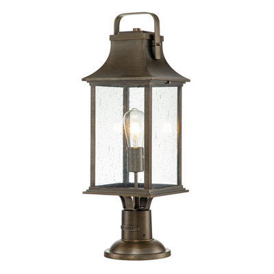 Luminosa Lighting Luminosa Hinkley Grant Outdoor Pedestal Light Burnished Bronze, Ip44