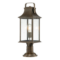 Luminosa Lighting Luminosa Hinkley Grant Outdoor Pedestal Light Burnished Bronze, Ip44 - thumbnail 1
