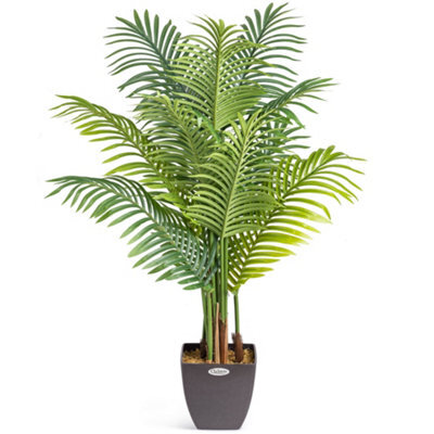 Christow Artificial Potted Palm Tree Topiary Decoration - 1.2M - image 1