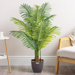 Christow Artificial Potted Palm Tree Topiary Decoration - 1.2M - thumbnail 2
