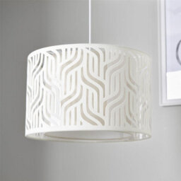 First Choice Lighting Mylo - Taupe Linen Cut Out 35Cm Easy Fit Pendant Shade - thumbnail 7