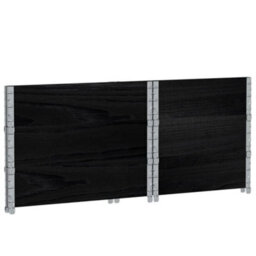 Berkfield Garden Planter Black 80X60 Cm Solid Wood Pine - thumbnail 6