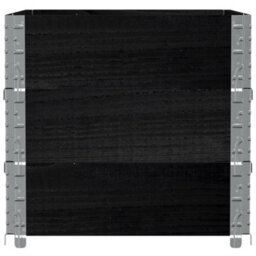 Berkfield Garden Planter Black 80X60 Cm Solid Wood Pine - thumbnail 4
