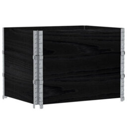 Berkfield Garden Planter Black 80X60 Cm Solid Wood Pine - thumbnail 5