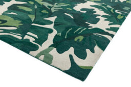 Palm Green Wool Handmade Luxurious Modern Easy To Clean Natureprint Dining Room Bedroom And Living Room Rug-200Cm X 300Cm - thumbnail 2