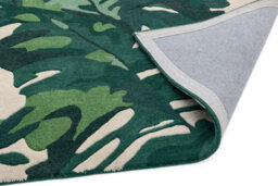 Palm Green Wool Handmade Luxurious Modern Easy To Clean Natureprint Dining Room Bedroom And Living Room Rug-200Cm X 300Cm - thumbnail 4
