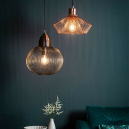 Hanging Ceiling Pendant Light Modern Copper Wire Shade Designer Lamp Bulb Holder - thumbnail 4