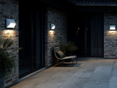 Nordlux Pontio Outdoor Aluminium Wall Light Weatherproof White,mains - image 1