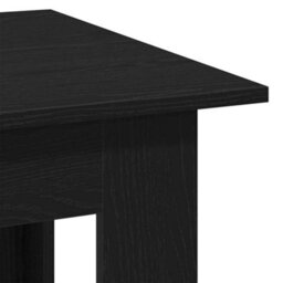 Berkfield Black Oak Coffee Table, 100 X 60 X 42 Cm, Made From Engineered Wood - thumbnail 8