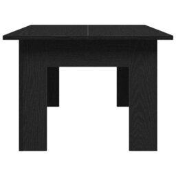 Berkfield Black Oak Coffee Table, 100 X 60 X 42 Cm, Made From Engineered Wood - thumbnail 7