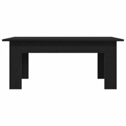 Berkfield Black Oak Coffee Table, 100 X 60 X 42 Cm, Made From Engineered Wood - thumbnail 6