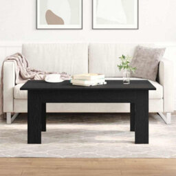 Berkfield Black Oak Coffee Table, 100 X 60 X 42 Cm, Made From Engineered Wood - thumbnail 1