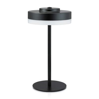 Auraglow Kensington Rechargeable Outdoor Table Lamp - Black - image 1