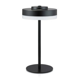 Auraglow Kensington Rechargeable Outdoor Table Lamp - Black