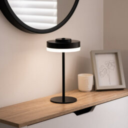 Auraglow Kensington Rechargeable Outdoor Table Lamp - Black - thumbnail 3