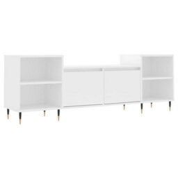 Berkfield Stylish Tv Cabinet White 160X35X55 Cm Engineered Wood - thumbnail 1