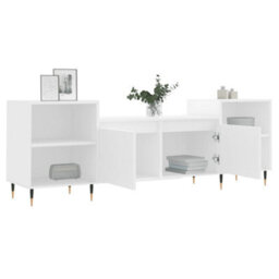 Berkfield Stylish Tv Cabinet White 160X35X55 Cm Engineered Wood - thumbnail 4