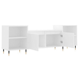 Berkfield Stylish Tv Cabinet White 160X35X55 Cm Engineered Wood - thumbnail 6