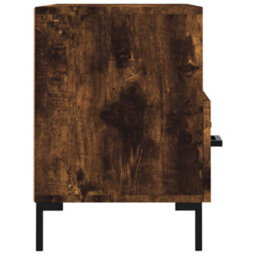 Berkfield Tv Cabinet Smoked Oak 80X36X50 Cm Engineered Wood - thumbnail 7