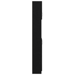Berkfield Bathroom Cabinet Black Oak 32X25.5X190 Cm Engineered Wood - thumbnail 7