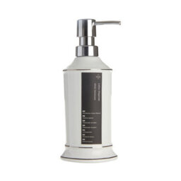 Orsina Stoneware Soap Dispenser,smooth Bathroom Soap Dispenser With Printed Label,refillable Dispenser Soap - thumbnail 4