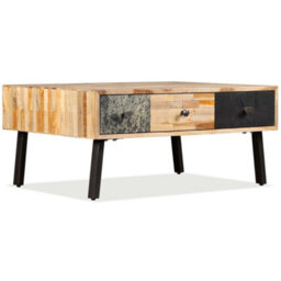 Berkfield Coffee Table Solid Reclaimed Teak 90X65X40 Cm - thumbnail 1