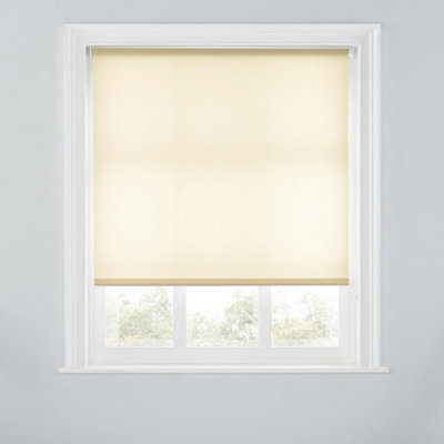 A.unique Home Premium Trimmable Daylight Roller Window Blind - Light Filtering Fabric - 3Ft - Natural - 90Cm (W) X 170Cm (L) - image 1