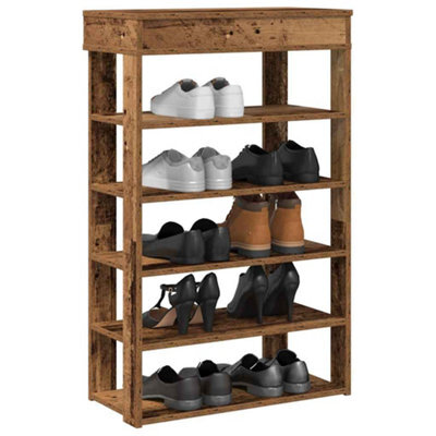 Berkfield Shoe Rack Old Wood 60X30X98 Cm Engineered Wood - image 1