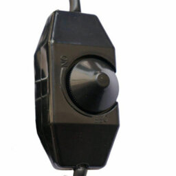 Ledsone E27 Plug-In Lamp Holder, Industrial Pendant Light With Dimmer Switch, 4M Blue Fabric Cable - thumbnail 8
