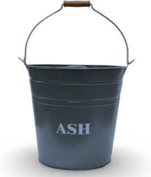 Trendi Fireside Ash Carrier Metal Hot Tidy Box Container 15L Ash Bucket With 5 Piece Cast Iron Loop Design Companion Setlid - thumbnail 4