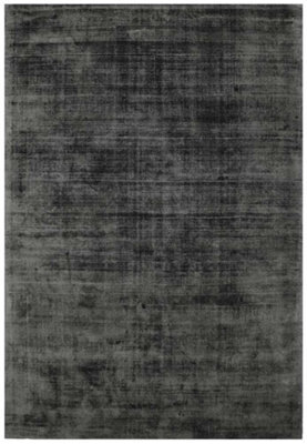 Charcoal Handmade , Luxurious , Modern , Plain Easy To Clean Viscose Rug For Living Room, Bedroom - 240Cm X 340Cm - image 1