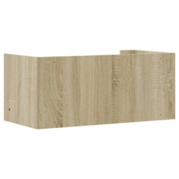 Berkfield Wall Shelf Sonoma Oak 70.5X35X30.5 Cm Engineered Wood - thumbnail 6