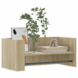 Berkfield Wall Shelf Sonoma Oak 70.5X35X30.5 Cm Engineered Wood - thumbnail 3