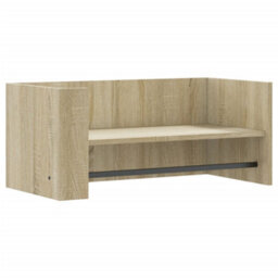 Berkfield Wall Shelf Sonoma Oak 70.5X35X30.5 Cm Engineered Wood - thumbnail 2