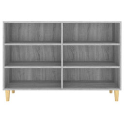 Berkfield Sturdy Sideboard Grey Sonoma 103.5X35X70 Cm Engineered Wood - thumbnail 4