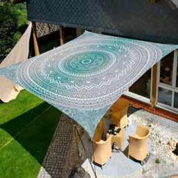 Green 2Mx2M Rectangular Shade Sail Waterproof Uv Resistant - thumbnail 5