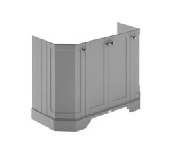 Old London Floor Standing Vanity Unit, Durable 4 Angled Door Sink Cabinet With Shelf - thumbnail 1