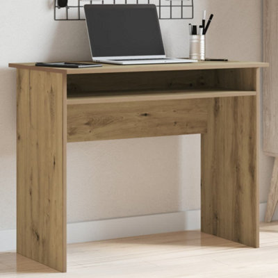 Berkfield Desk Artisan Oak 90X50X74 Cm Engineered Wood - image 1